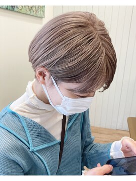 モリオフロムロンドン 大宮店(morio from London) 【morio坪井】ケアブリーチ ×ミルクティーグレージュ