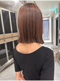 【坂本拓麻】地毛風ストレート/伸ばしかけボブ/ベージュカラー