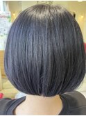【脱白髪染め】透明感、ブルーブラック