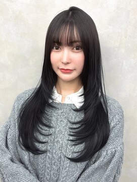 ロイ(Roi) ◎小顔レイヤーワンカールブルーブラック