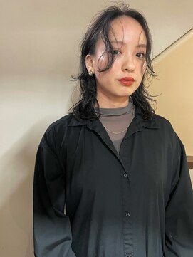 ソイ コンク 下北沢(soi conc) 【nuance】ニュアンスパーマ_センターパート_アッシュカラー