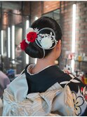 シニヨンヘア/成人式ヘア/ヘアアレンジ