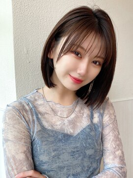 ウシワカマル ミライ(USHIWAKAMARU MIRAI) シースルーぱっつん前髪/ボブ