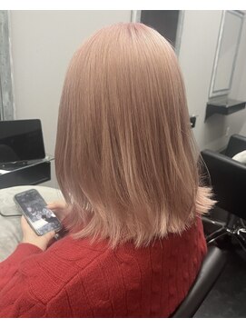 コト 福井大和田店(coto) 福井　大和田　ハイトーン　ホワイトピンクベージュ　ブリーチ