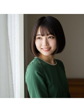 ライクバイコトナ 越谷(RIKE by kotona) ボブ×コンパクトボブ×ミニボブ×チャコールグレー×越谷