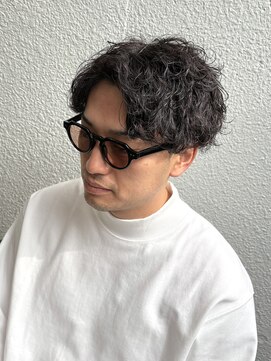 ロウ トウキョウ 八王子店(RAW TOKYO) シャドウパーマ センターパート 波巻きパーマ 八王子