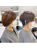 バンプ ギンザ(BUMP GINZA)&nbsp;30代40代50代絶壁解消白髪ぼかし髪型ハイライト前髪山口