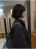 『真通知弘』ニュアンスパーマとカジュアルボブ