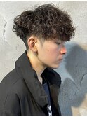 MEN’S HAIR/シャドウパーマ/刈り上げセンターパート/群馬高崎