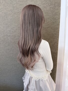 ビファインべクス(Befine becs) ブリーチ有透明感抜群のピンクベージュカラー♪