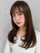 アグノス 青山(Agnos)&nbsp;くびれヘアうるツヤ前髪艶感レイヤーカットアンブレラカラー