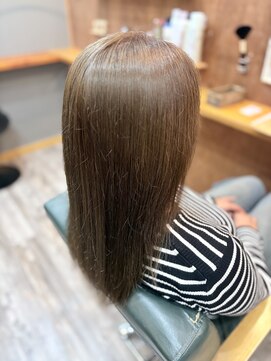 ヘアーサロン アトリエ(Hair salon ATORIE) セミロング透け感カラーアッシュブラウン