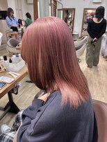 ローグ(Logue)&nbsp;コーラルピンクベージュ×顔まわりレイヤー