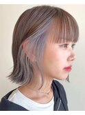 秋葉原で叶えるグレージュインナーカラー