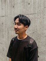 エープラス(A+) 【大人の色気】センターパート×スマートツーブロック