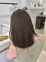ビューバイネオリーブ 用賀店(Beau'r by neolive)&nbsp;ストレートパーマ縮毛矯正ダークパープル夏ミルクブラウン[用賀]