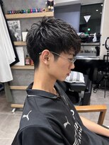 クイル(quill)&nbsp;メンズカット￥4000#梅田#センターパート#テーパーフェード