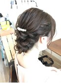 定番結婚式ゆるふわアップアレンジ 【ヘアアレンジ  立川南/袴】