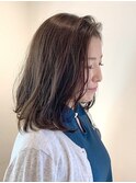 ナチュラルワンカール×オリーブベージュ