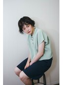 大人ニュアンス前髪ボブスタイル