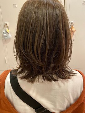 ナンバー ソポ 札幌/ジャム 札幌(N° sopo/JAM) 濡れ髪　切りっぱなし　くすみピンク　セミウェットウェーブ