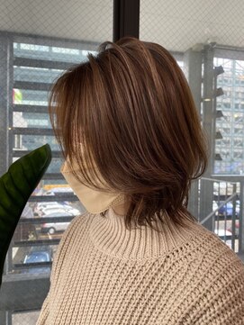 テラスヘアヴィラ 新潟駅南(TERRACEhairVilla) 【ウルフ】春先取りウルフボブ