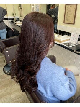 ラッキーヘア 加古川(Lucky Hair) チェリーレッド艶カラー/トレンド女神巻き☆【カドワキ】