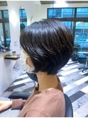 髪質改善/切りっぱなしボブ/美髪/30代40代/［人形町］