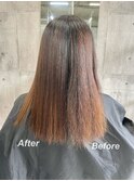 酸性ストレートとカラーで日々のお手入れを楽にしませんか。