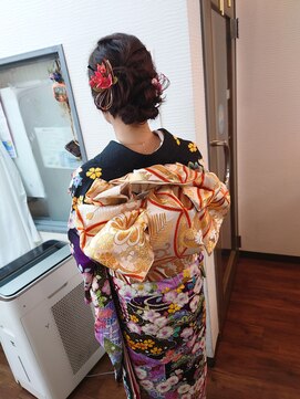 かぐや姫 エルモード フェレ美容室 行徳店 振袖着付け・ヘアーセット
