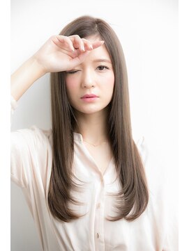 ユーフォリア 銀座本店(Euphoria) 20代30代40代ストレートアッシュベージュ髪質改善大人ロング