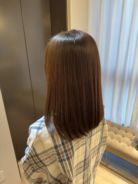 アンド ラ ブランシュ(&.La Blanche) 顔型別ヘアスタイル特集/ピンクブラウン/エアリーロング