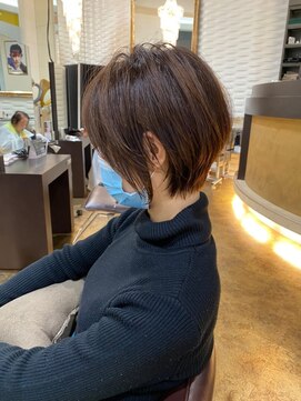 スミヤ(SUMIYA) 大人可愛い20代30代40代50代黒髪前下がりショートボブ/鹿児島