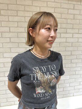 プリーク(preak) 透明感ベージュボブ