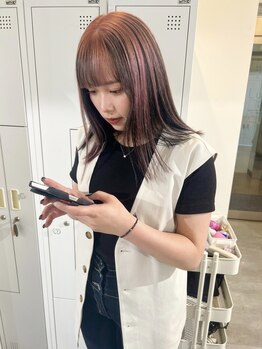 ルイス 難波(Luis)の写真/トレンドのデザインをブリーチで！ダブルカラーやインナーカラー、ハイライトなどカラー特化型サロンです◎