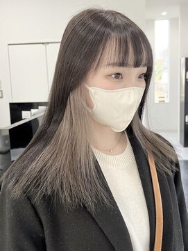 ラフヘアデザイン(Raf hair design) バレイヤージュコントラストハイライトインナーカラーボブ