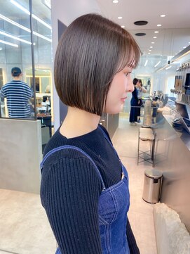 ロンドクロエ 横浜(Lond Chloe) イメチェン外ハネボブ美髪ワイドバング/ショートボブ髪質改善