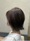 大人可愛いツヤ感カラー×外ハネボブ【カミケン清明店】