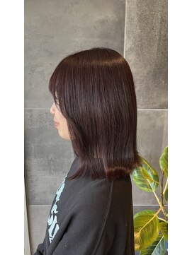 美容室 アイディー i-dee ブリーチなしピンクブラウン