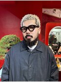 メンズカットアップバングツーブロックパーマフェード258シマズ