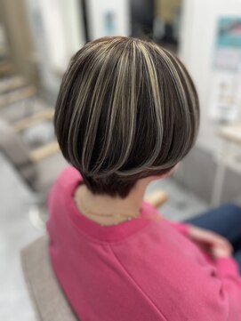 ミエル ヘア 新宿(miel hair) 太めハイライト【新宿】
