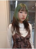 レディース アプリコットオレンジ/ウェーブショート［新潟］