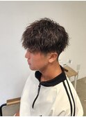 刈り上げマッシュツイストスパイラルパーマ