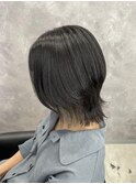 インナーカラーのナチュラルウルフ