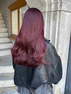 リアン(Lien) ブリーチなしダブルカラー/透明感/チェリーピンク