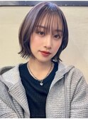 切りっぱなしボブ フェイスレイヤー透明感カラーt816