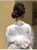 浴衣ヘア♪サイドお団子ヘアアレンジ