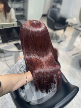 ルモ(Lumo) 【HIROMI指名】ピンクブラウン/ブリーチなしで作るピンクカラー