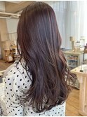 秋色ナチュラルブラウンココアブラウンチョコレートブラウン暗髪