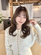 ティーヘア トナリ(t.hair tonari) 大人可愛い巻き髪スタイル/2wayシースルーバング/髪質改善カラー